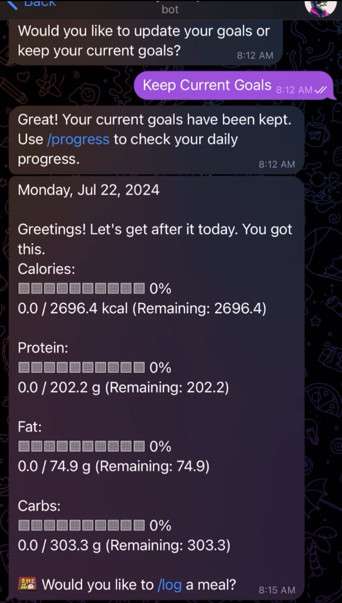 AI-powered nutrition analysis demo